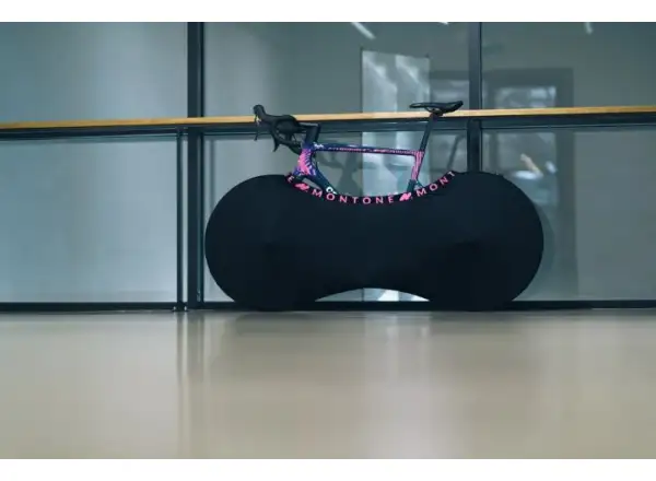Montone Fahrrad mKayak 2.0 Fahrradhülle für den Innenbereich schwarz/rosa.