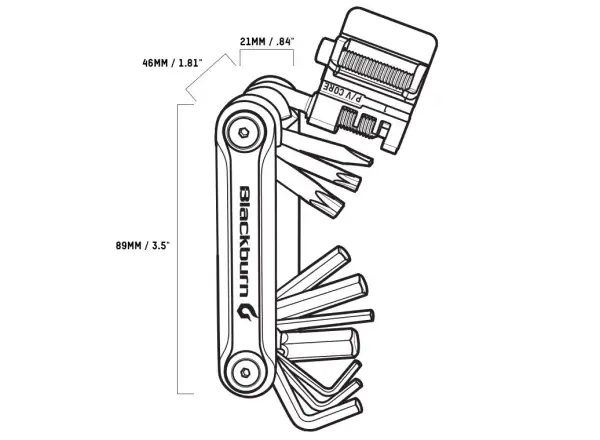 Blackburn Tradesman Multitool mit 18 Funktionen