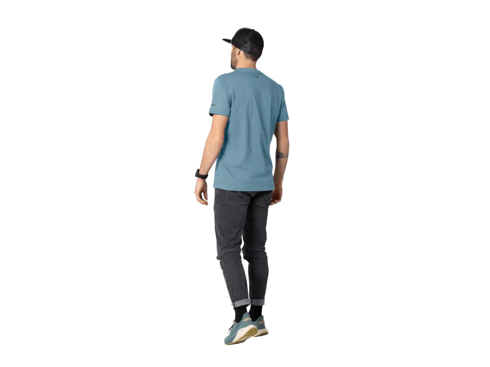 Dynafit Graphic Cotton Herren T-Shirt Kurzarm Smoke Blue