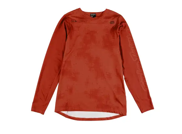Troy Lee Designs Skyline Chill Herren Langarmtrikot Scattered Fire Orange