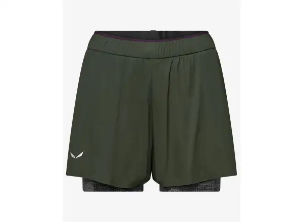 Salewa Pedroc Durastretch 2v1 Damen-Shorts Dark olive