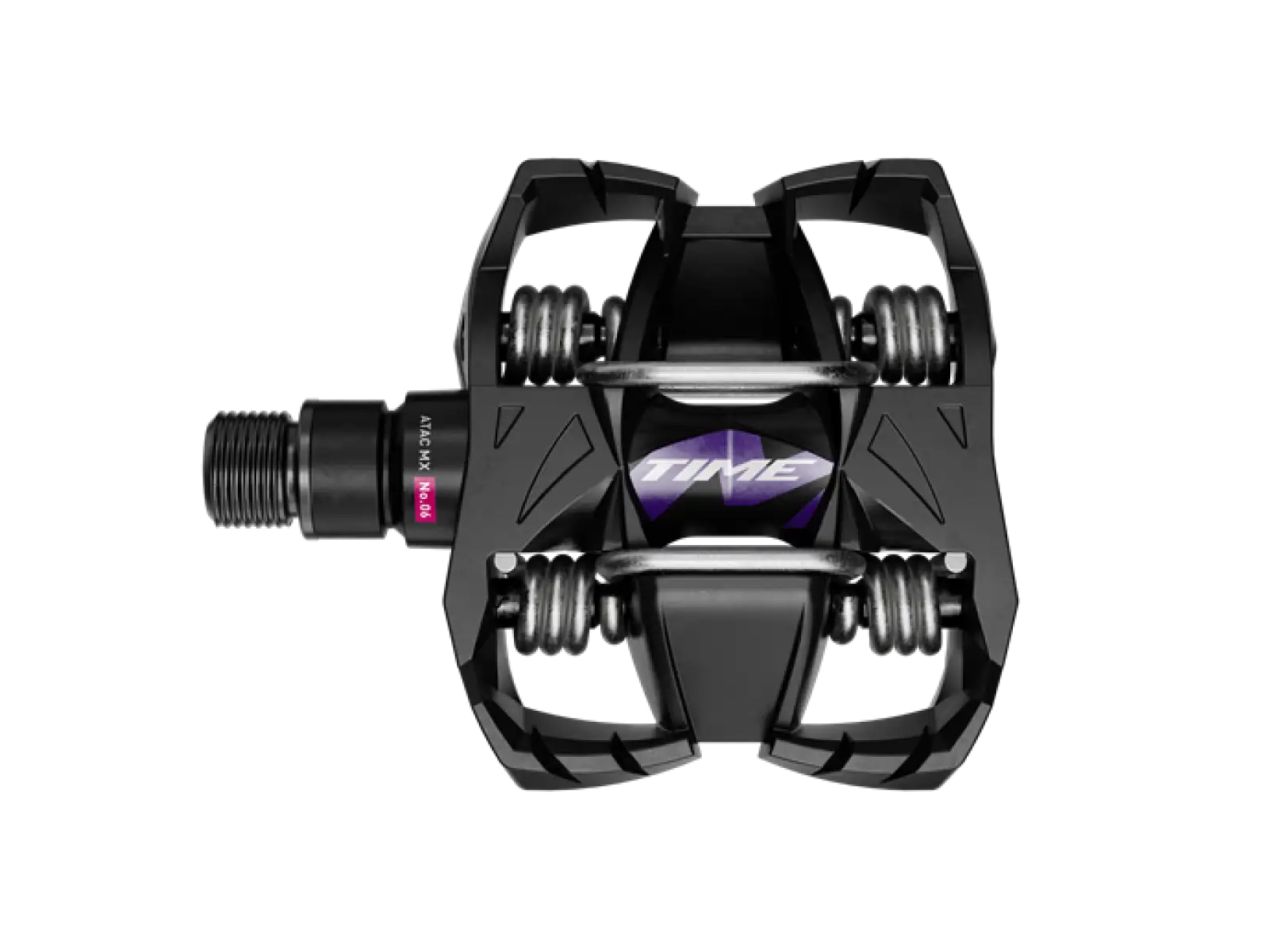 Time MX 6 Klickpedale Schwarz/Lila.