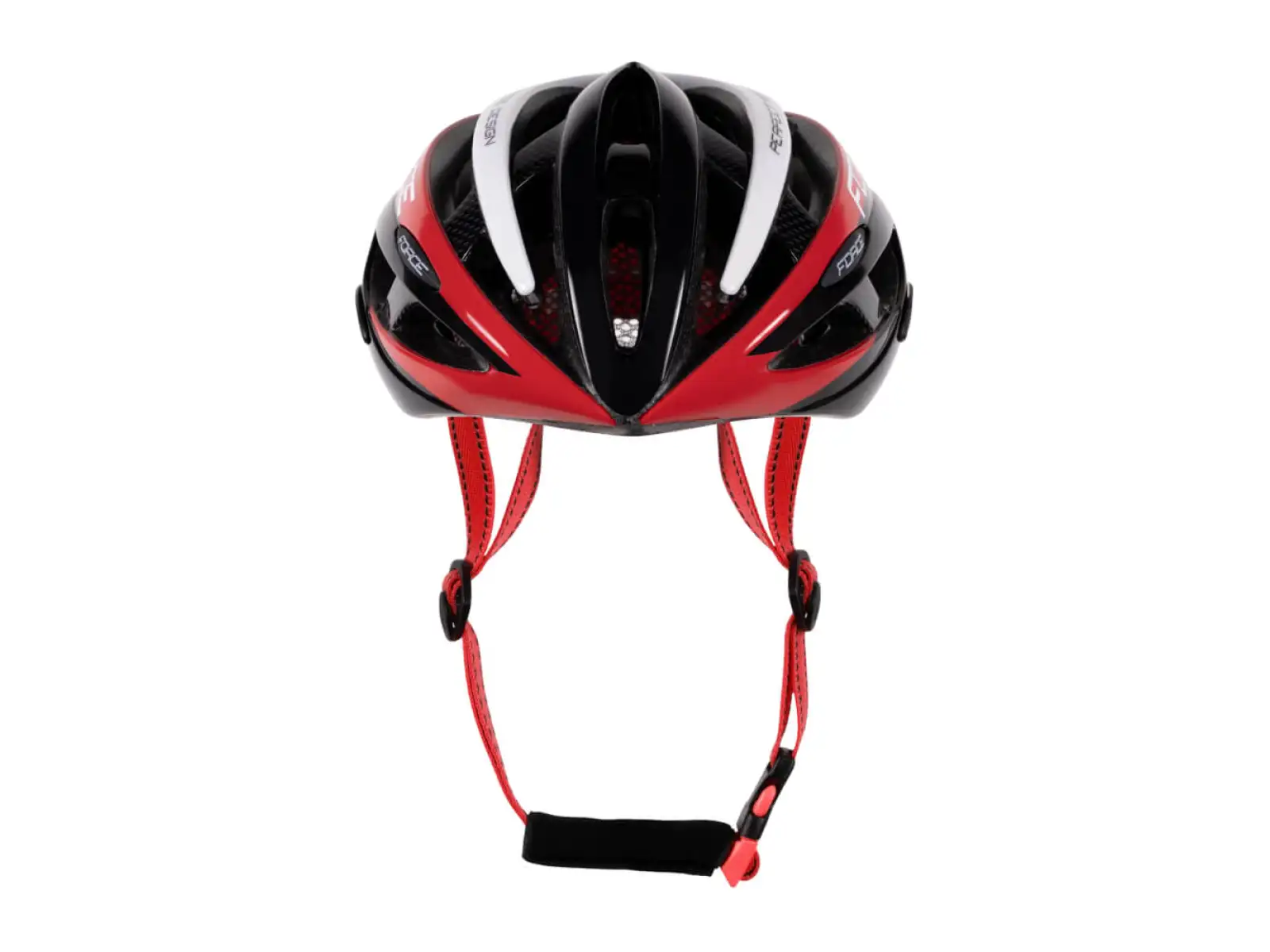 Force Road Helm schwarz/rot/weiß