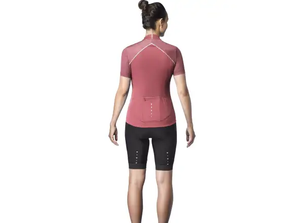 Mavic Sequence Damen-Trikot mit kurzen Ärmeln Earth Red
