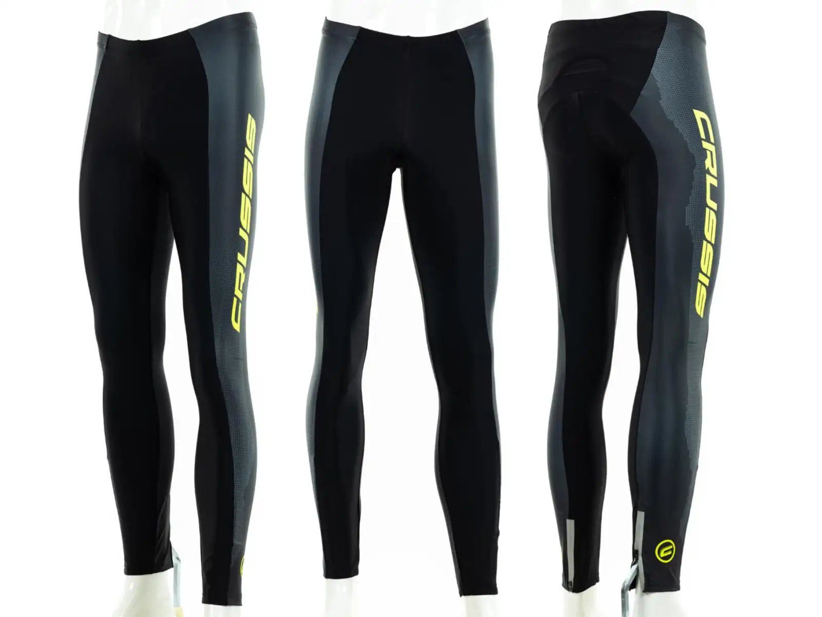 Crussis elastische Herrenhose Schwarz/Gelb
