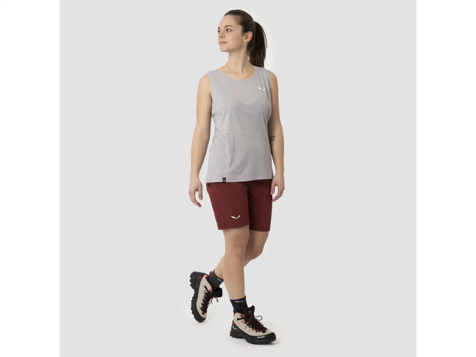 Salewa Puez Sporty Dry Damen Tanktop Syrah
