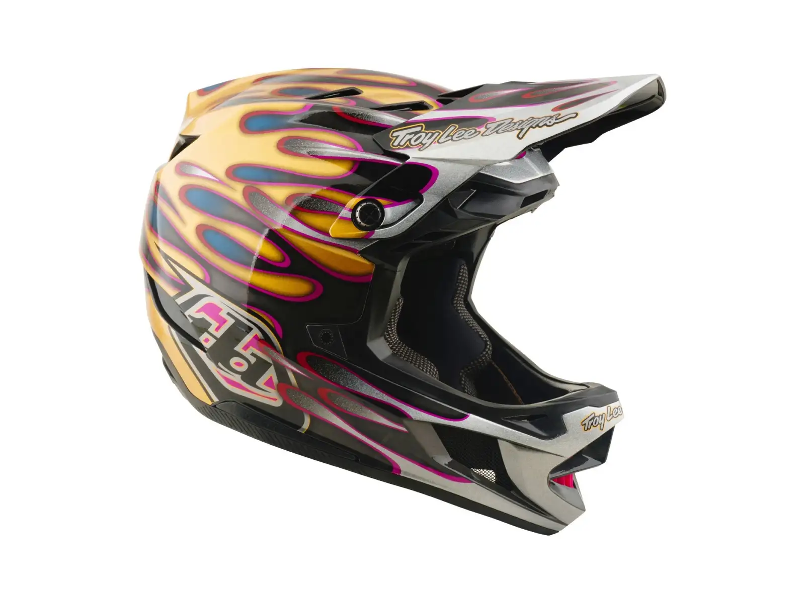 Troy Lee Designs D4 Carbon MIPS Helm Overspray Gold/Black