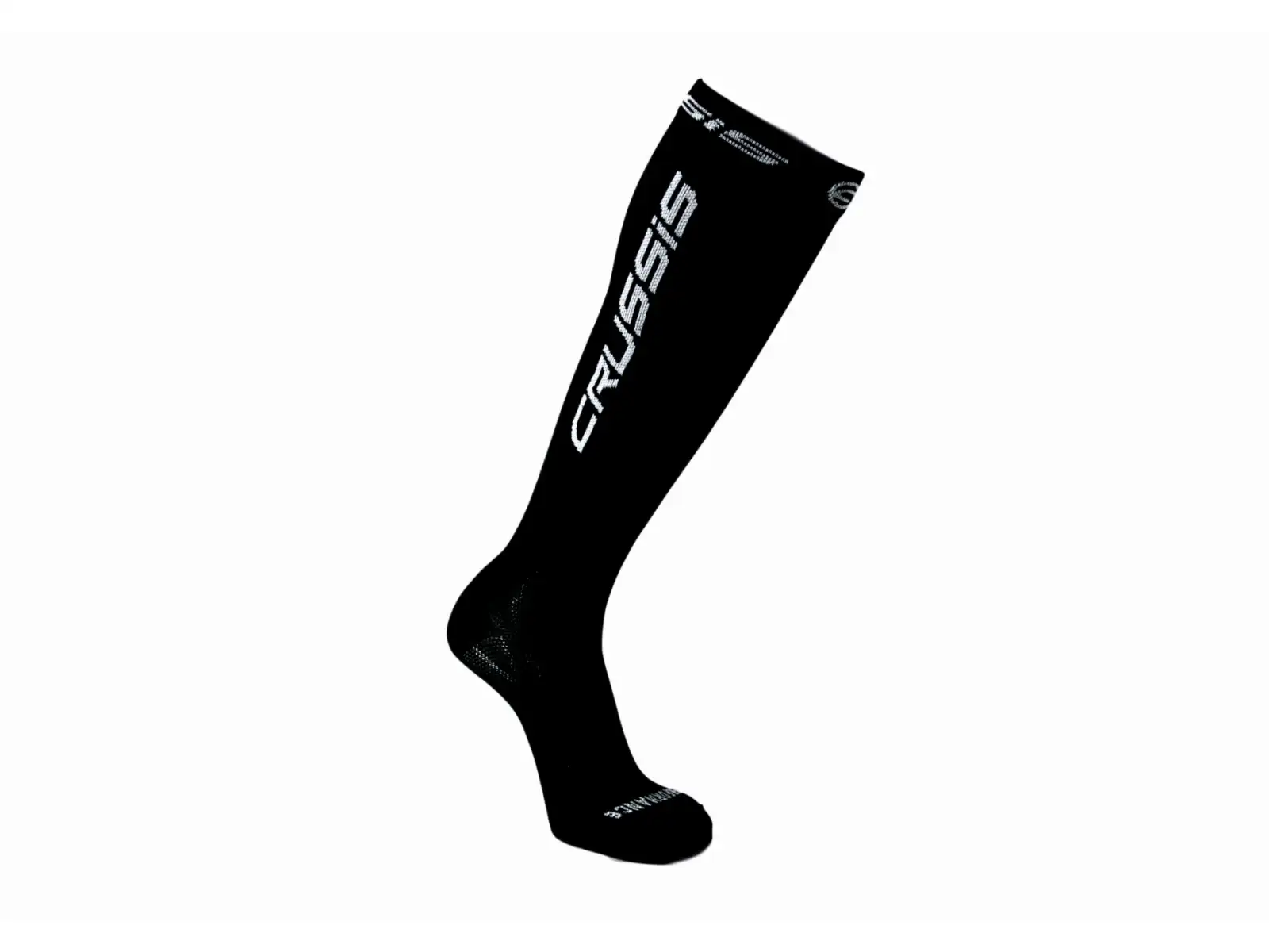 Crussis Kompressions-Kniebandage schwarz