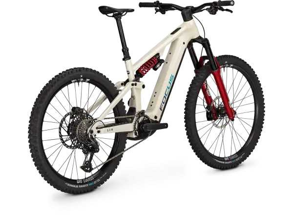 Focus SAM 9 600Wh vollgefedertes E-Bike Champagne / Shellwhite