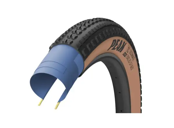 Goodyear Peak Ultimate Tubeless Complete 28" Gravelreifen mit Kevlar Tan.