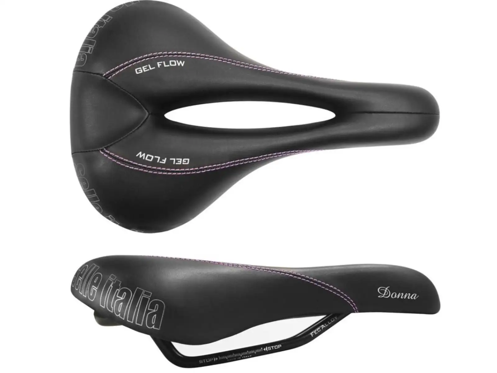 Selle Italia Donna Gel Flow L2 Sattel Schwarz