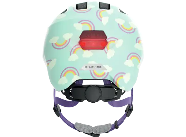 Abus Smiley 3.0 LED Kinderhelm Blue Rainbow