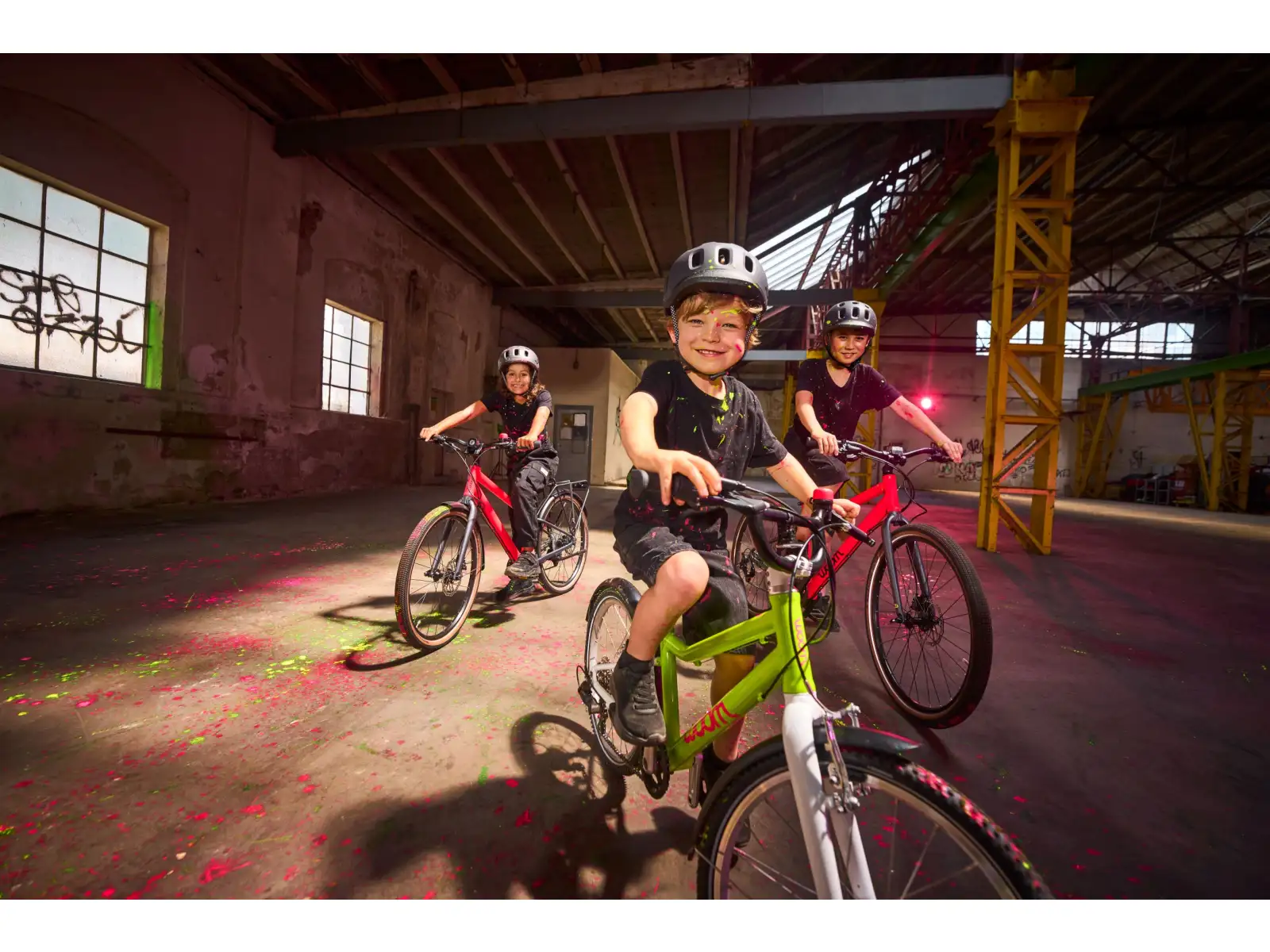 Woom GO 3 Kinderfahrrad neon lime