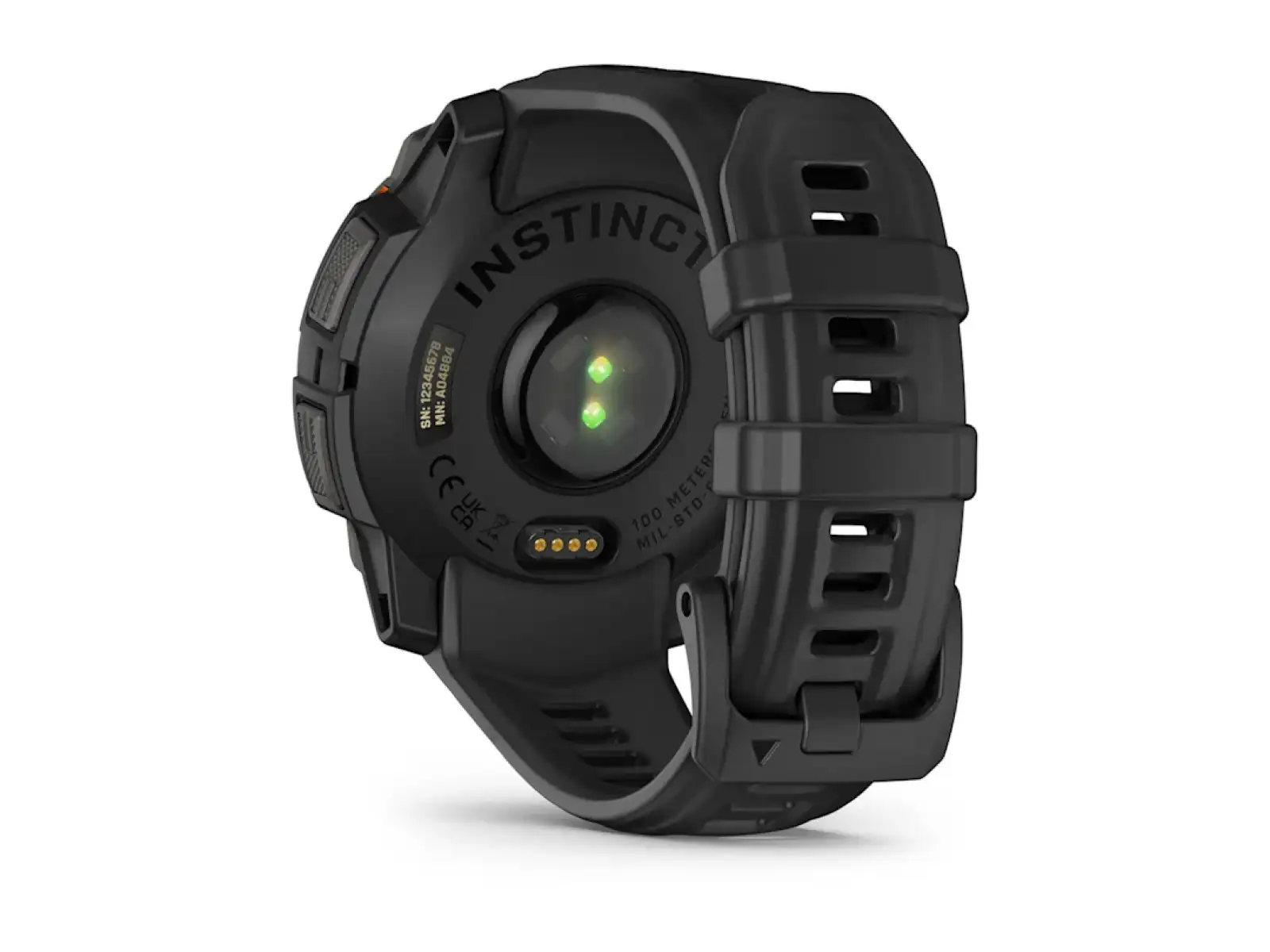 Garmin Instinct 3 Solar 45 mm Smartwatch Schwarz/Schwarzes Armband