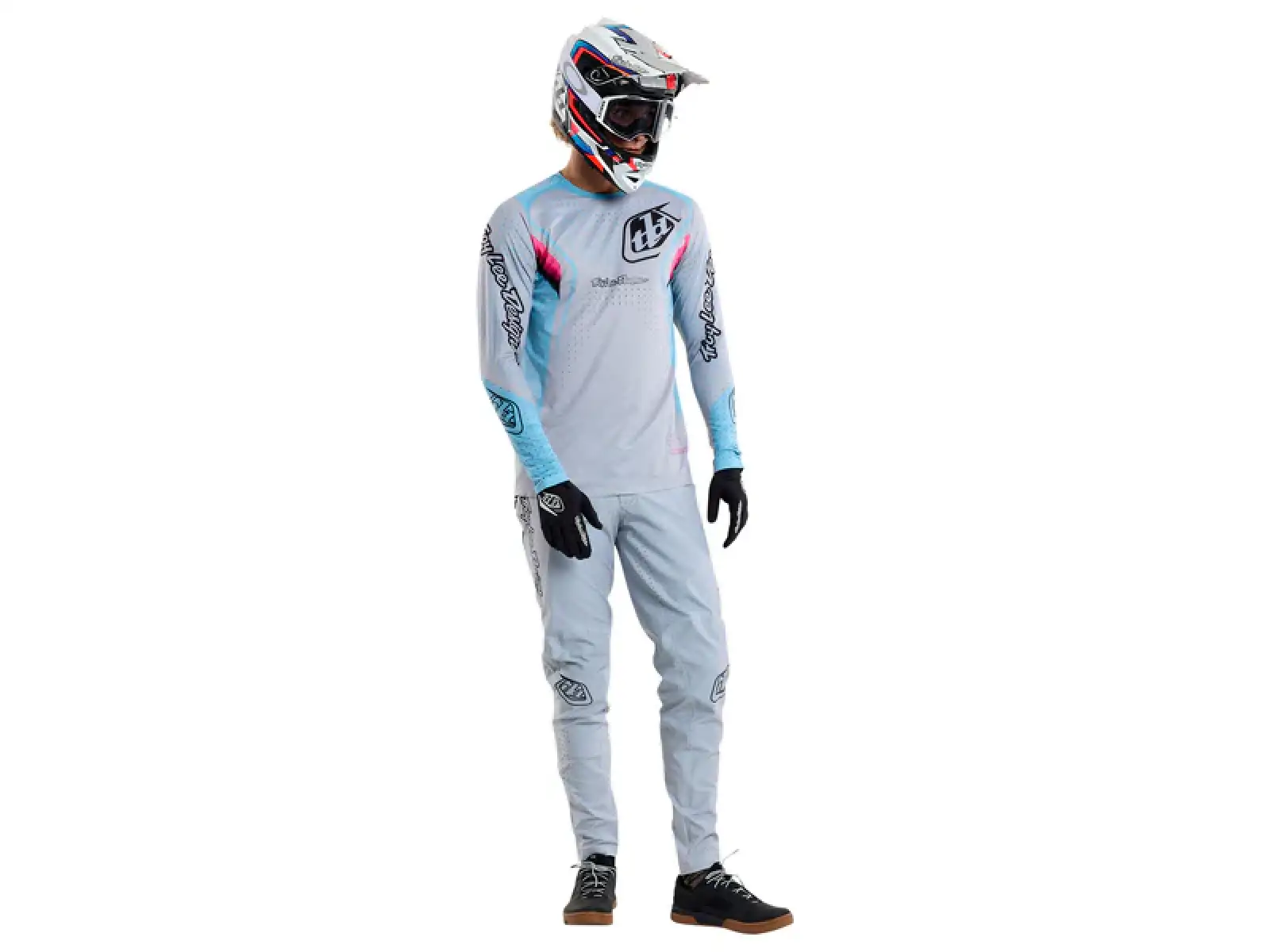 Troy Lee Designs Sprint Ultra Optic Herren Trikot Langarm Mist