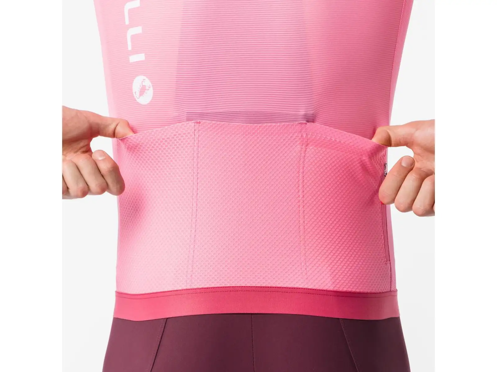 Castelli Giro 109 Corretto Herrentrikot Langarm Rosa Giro