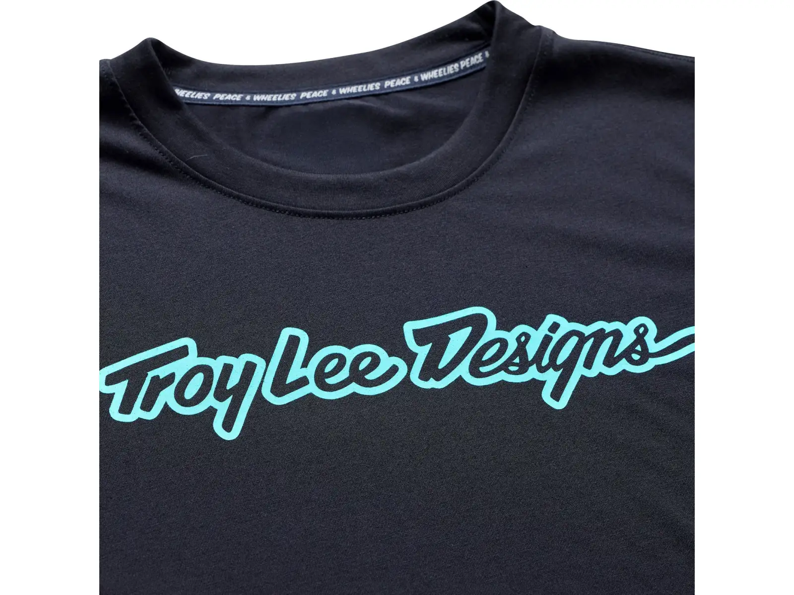 Troy Lee Designs Skyline Ride Herrentrikot Signature Black/Real Teal
