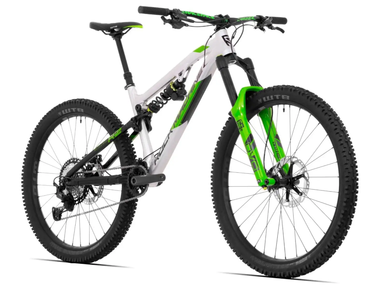 Rock Machine Blizzard 90-297 RZ silber/grün Fully Mountainbike