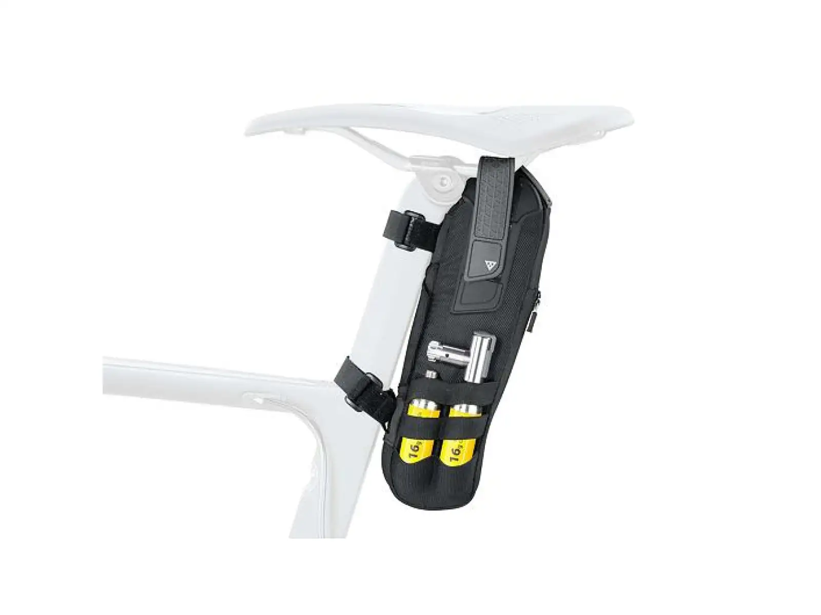 Topeak Tri-BackUP Reifentasche für Rahmen und Sattel, schwarz