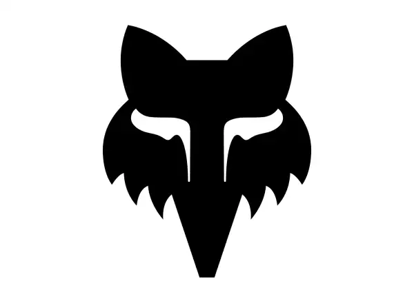 Fox Head 4" Aufkleber Black