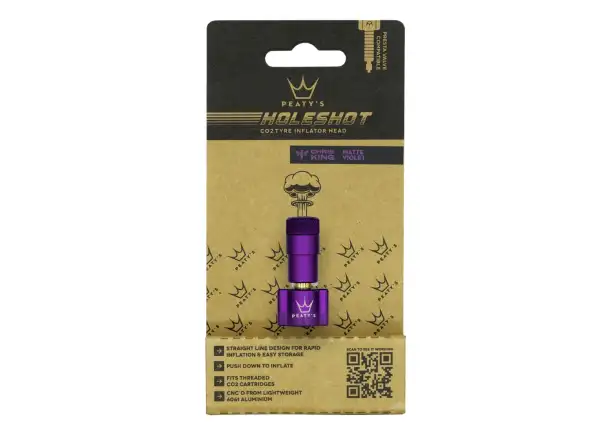 Peatys Holeshot CO2-Pumpenkopf Lila