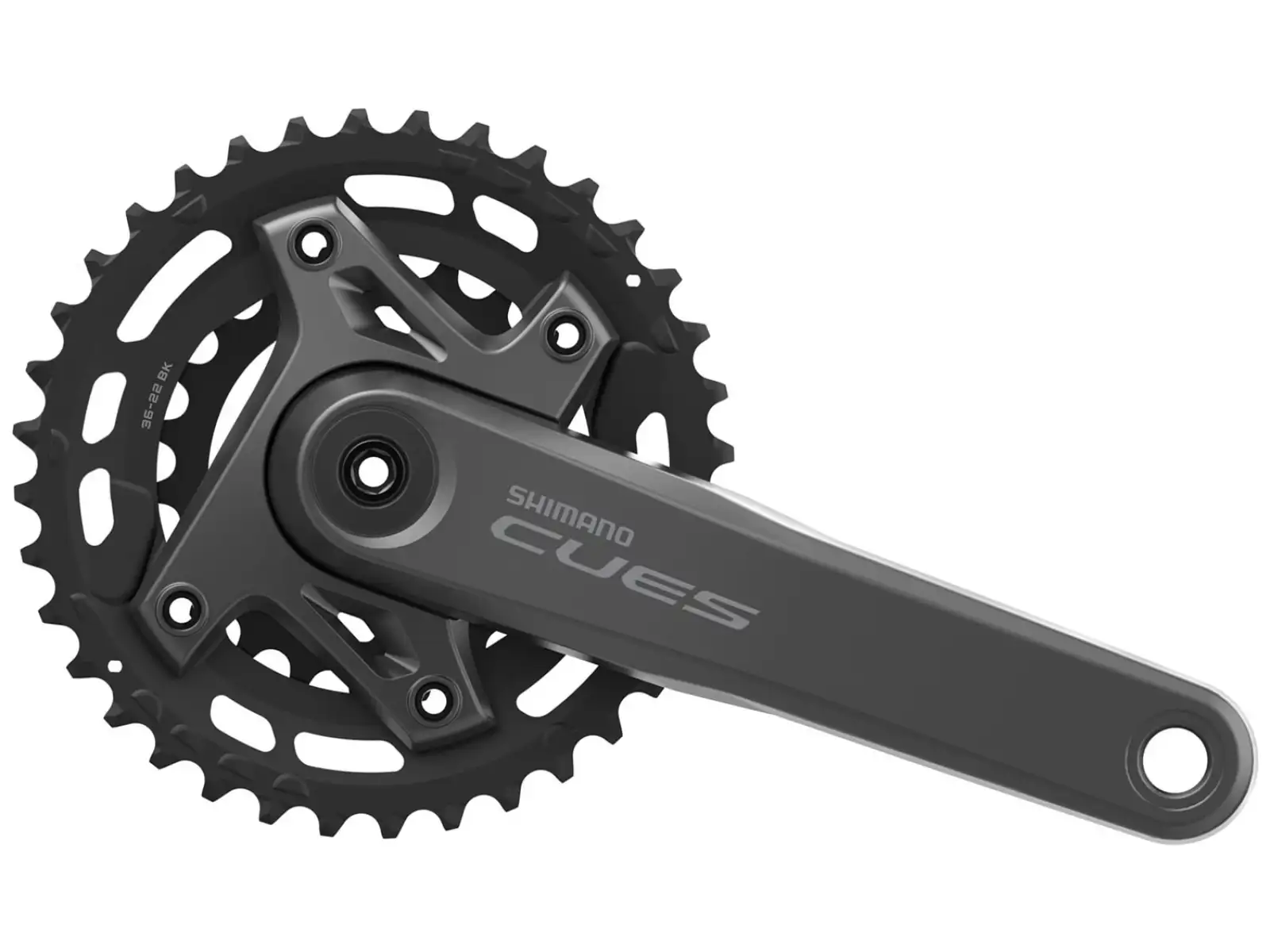 Shimano CUES FC-U6000-2 Boost Kurbelgarnitur 9/10/11-fach 36/22 Zähne