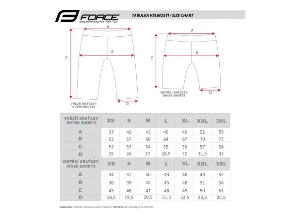 Force Blade Herren MTB Shorts mit Polsterung Schwarz/Fluo