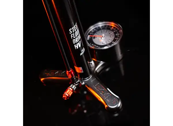 Lezyne Steel HV Floor Drive 3.5 Pumpe Flat Black