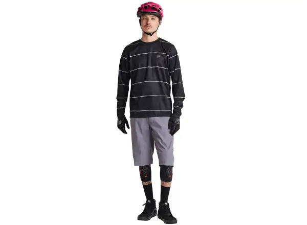 Troy Lee Designs Flowline Herren Langarmshirt Revert Black