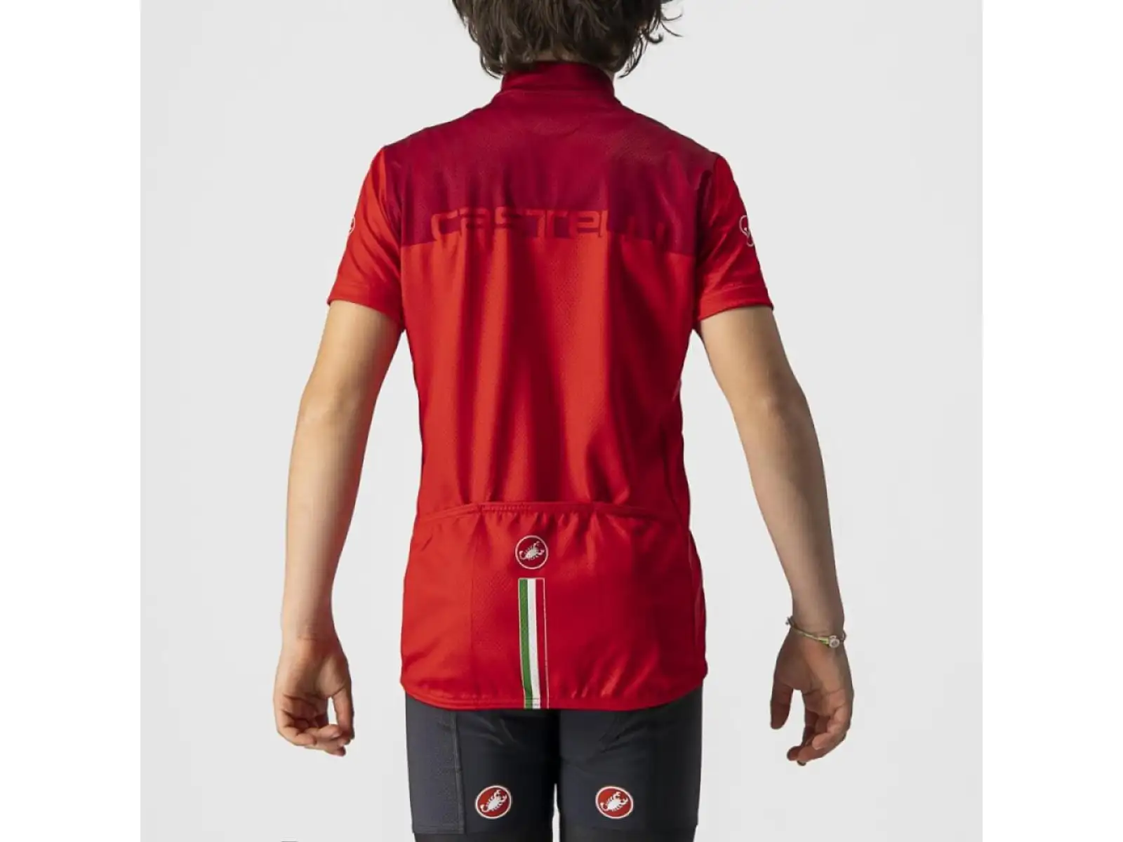 Castelli Neo Prologo Kinder Kurzarmtrikot rot
