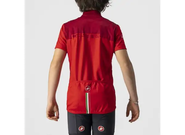 Castelli Neo Prologo Kinder Kurzarmtrikot rot