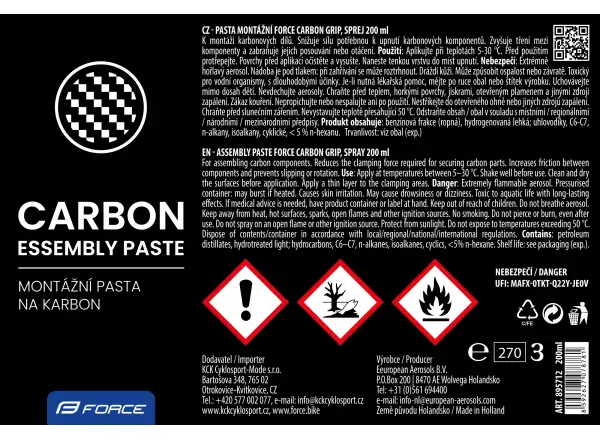Force Carbon Grip 200 ml Schmiermittel-Spray