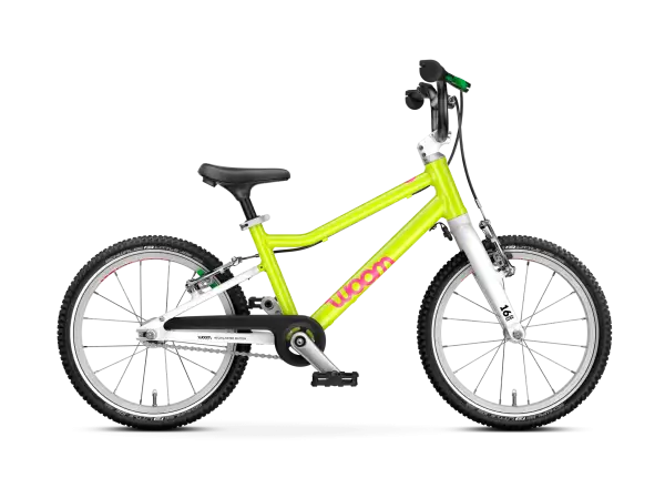 Woom GO 3 Kinderfahrrad neon lime