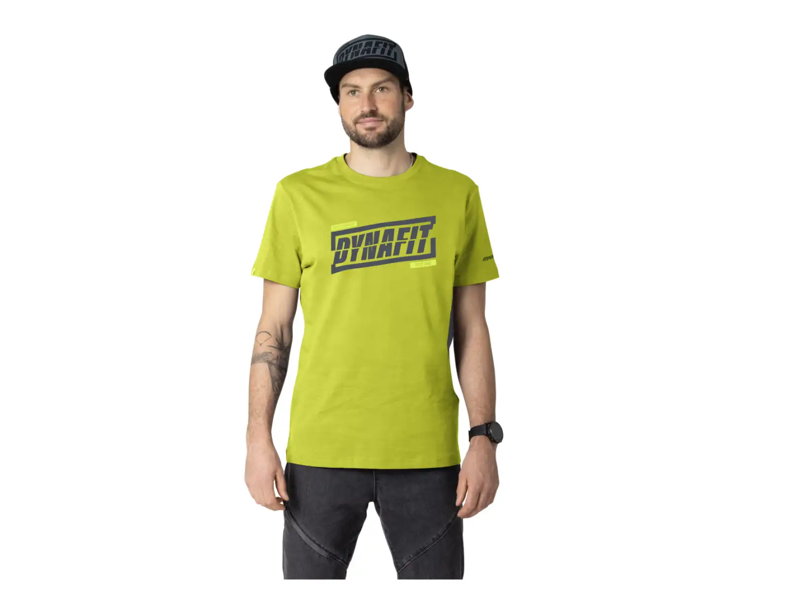 Dynafit Graphic Cotton Herren T-Shirt Kurzarm Golden Lime