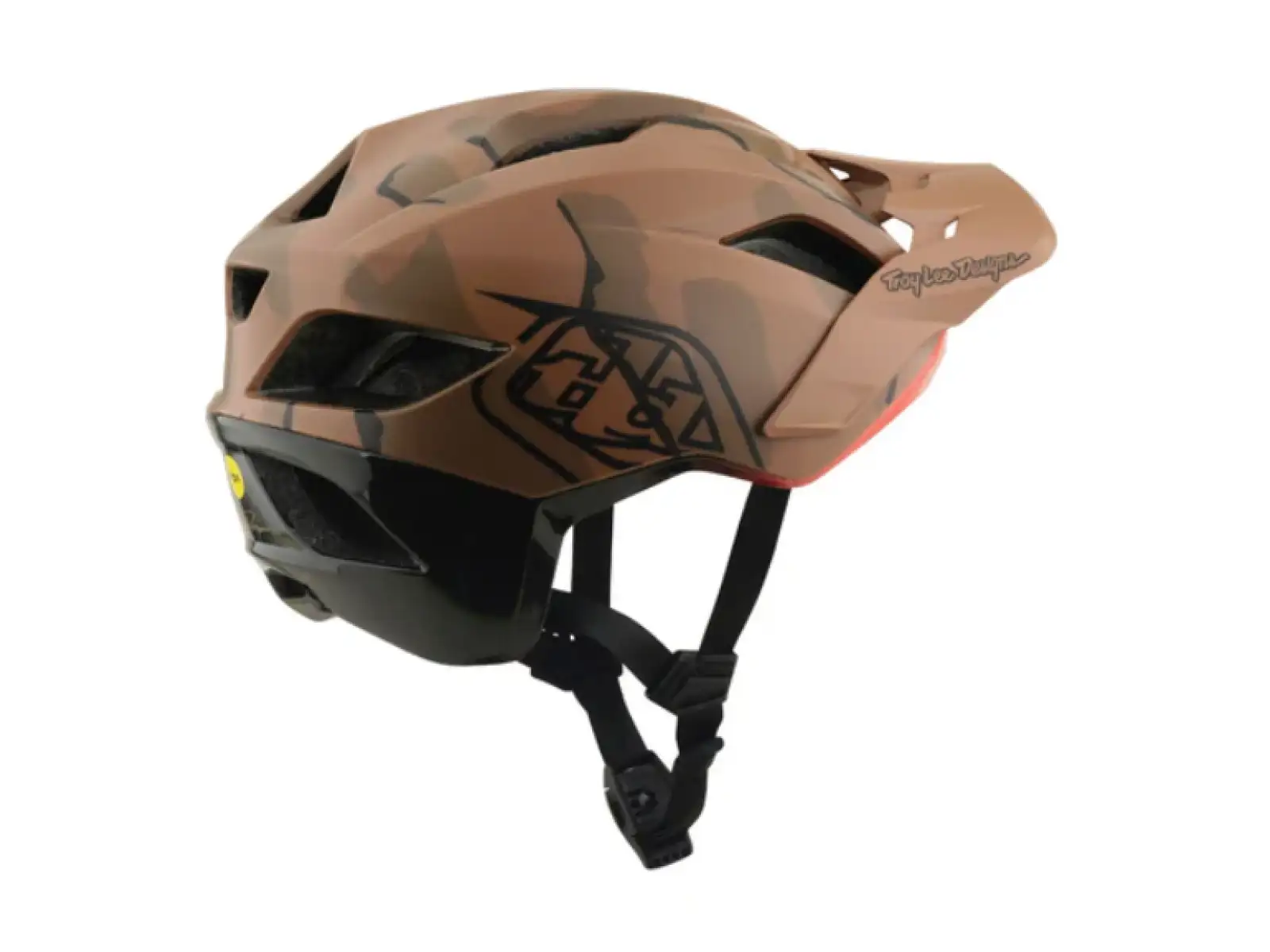 Troy Lee Designs Flowline SE MIPS Helm Badge Sienna Camo