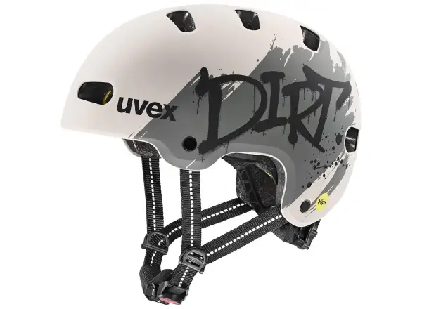 Uvex Kid 4 Style Mips Kinderhelm Dirt Warm Grey Matt