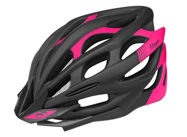 Etape Vesper Damen-Fahrradhelm schwarz/rosa matt