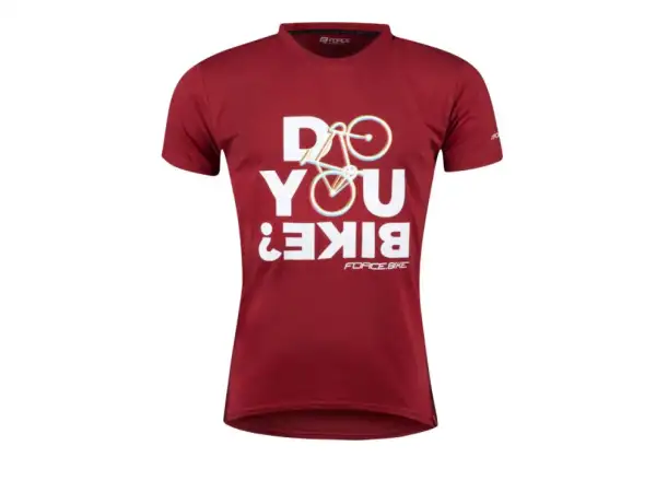 Force Bike Herren T-Shirt kurzarm rot