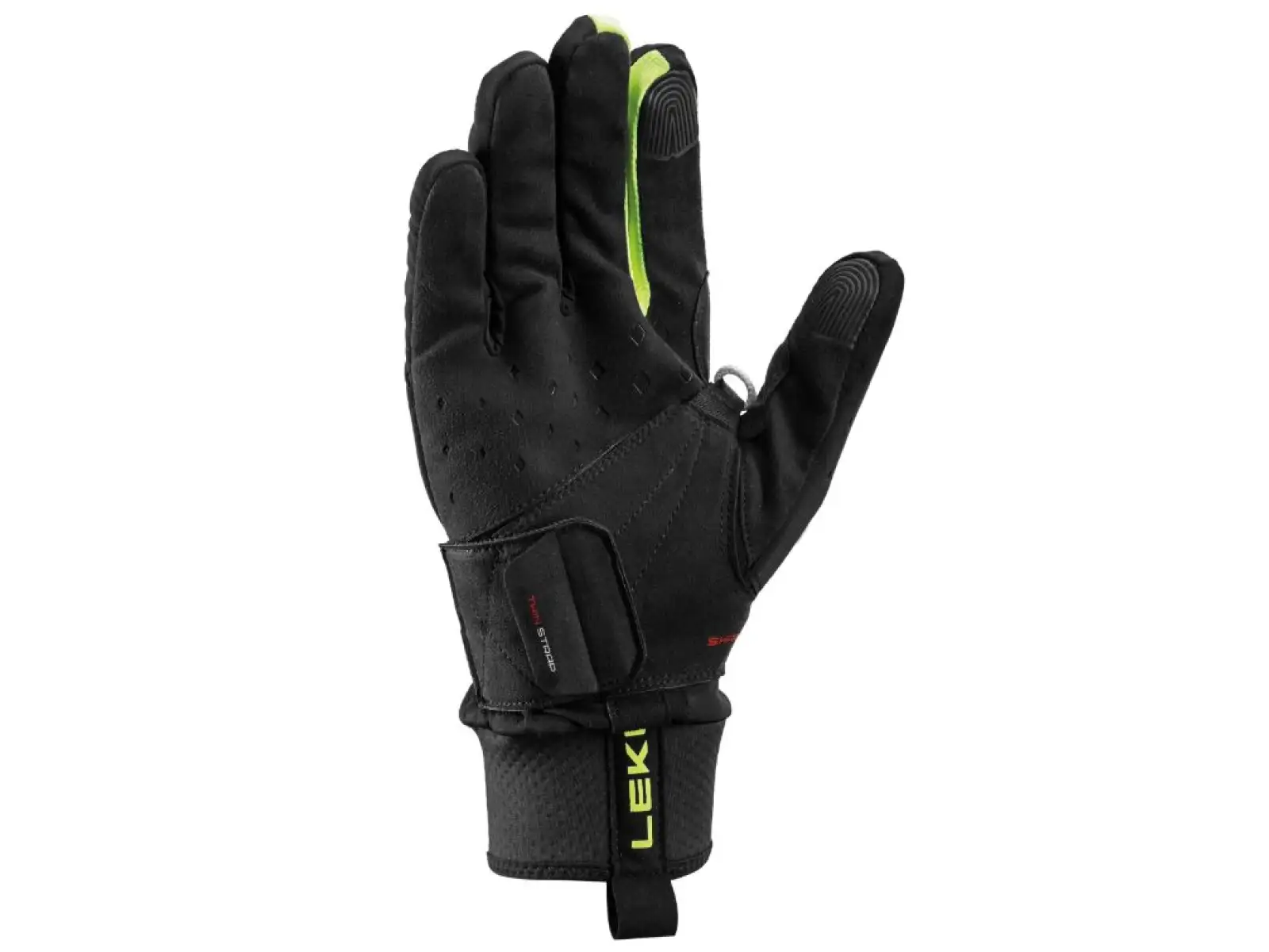 Leki PRC Shark Langlaufhandschuhe Black/Neon yellow