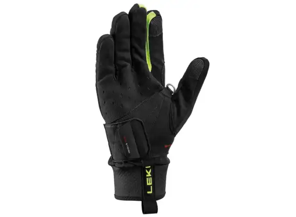 Leki PRC Shark Langlaufhandschuhe Black/Neon yellow