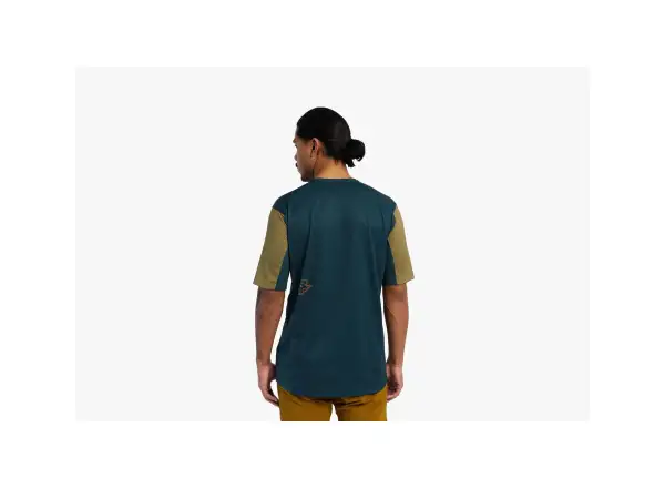 Race Face Indy Herren-Trikot mit kurzen Ärmeln in Kiefernfarbe.