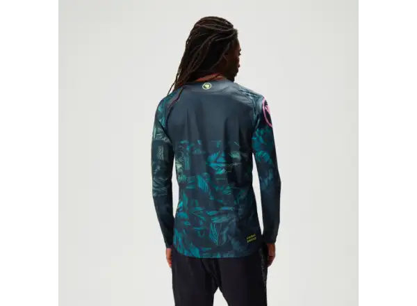 Endura Tropical Print LTD Herrentrikot Langarm Grau