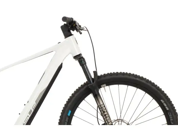 Superior eXP 9019 Elektro-Mountainbike in Glossy White/Chrome Silver.