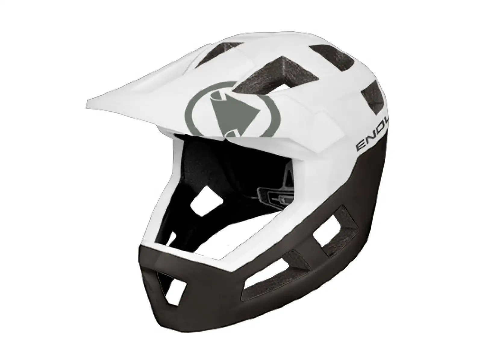 Endura SingleTrack Full Face Helm Weiß