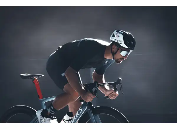 100% S3 HiPER Fahrradbrille Schwarz Holographisch/Blau Multilayer Spiegelglas