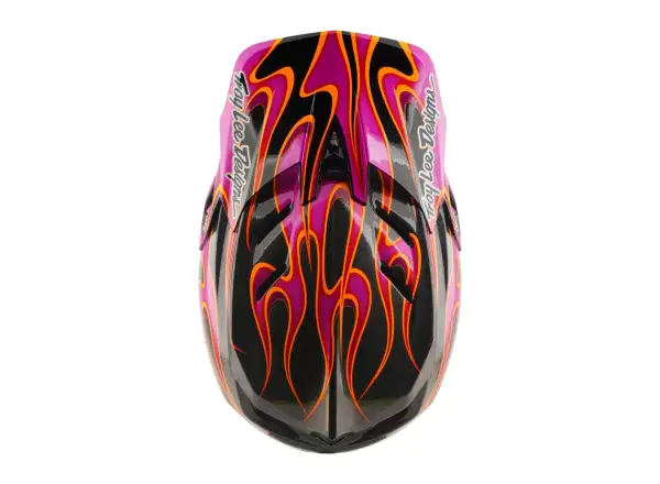 Troy Lee Designs D4 Carbon MIPS Helm Torched Carbn/Magenta