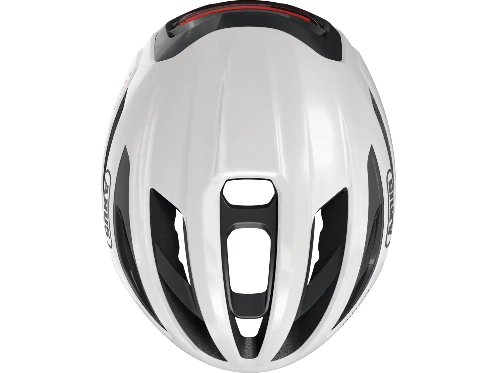 Abus Taipan LED Gravel-Helm Shiny White