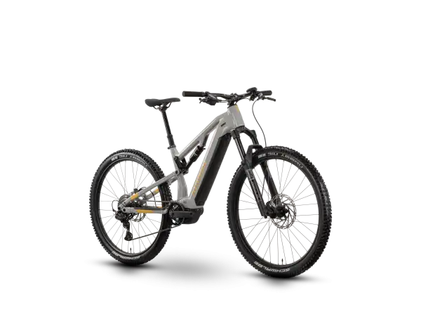 Raymon Trailray 120 Pro vollgefedertes Elektrofahrrad timelessgrey/mustard