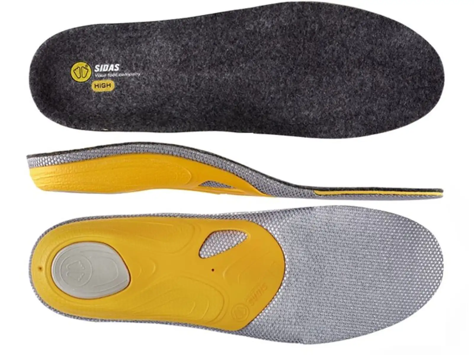 Sidas 3feet Merino High Arch Einlagen hohe Fußgewölbe 1 Paar