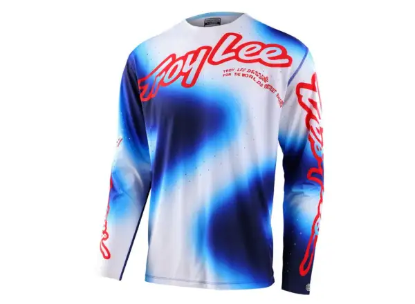 Troy Lee Designs Sprint Ultra Herren Langarmtrikot Lucid Weiß/Blau